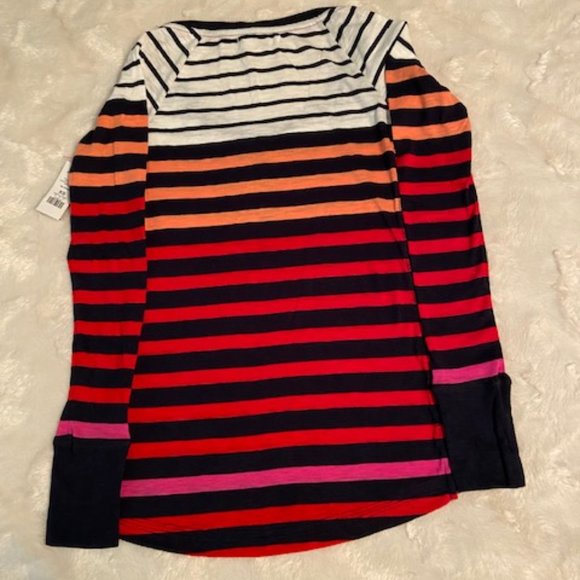 Garage Striped Henley Top Ladies Junior Size XS NWT - Picture 6 of 11